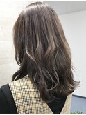 【GALLARIA長谷川美妃】大人ミディアムマロンブラウンカラー