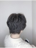 グレーカラー_小顔,オリーブカラー,ハイライトカラー
