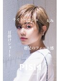 耳かけ小顔ショート/ハイライトカラー