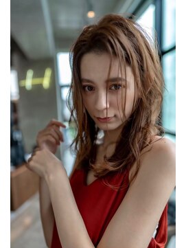 オースティン 門前仲町(AUSTIN) 大人かわいい前髪セシルカットココアブラウンフリンジウェーブ