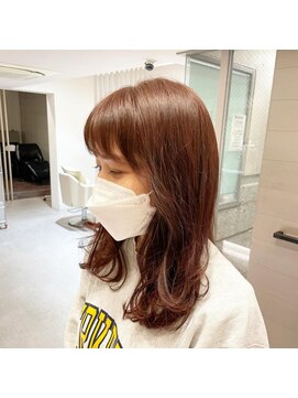 クロリ 淡路店(Chlori) セミロングレイヤー×ツヤベージュ