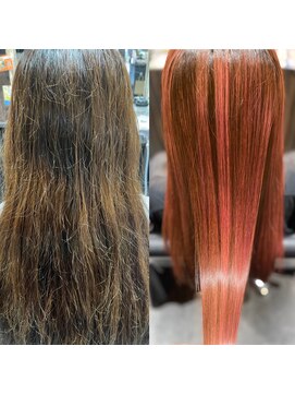 アローズ 玉名店(arose) ２０～40代髪質改善艶カラーピンク