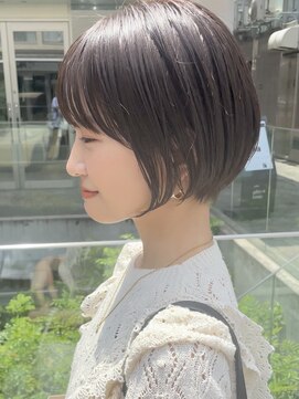 コクーン 銀座(Cocoon) 大人ショートボブ#切りっぱなしボブ#美髪#ピンクブラウン