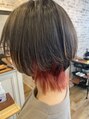テーラヘアー 五井(TELA HAIR) インナーカラーウルフ襟から見えるカラーが可愛い！
