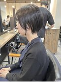 あごラインショートボブ☆ブルーブラック【村山武史】