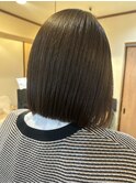 切りっぱなしボブ