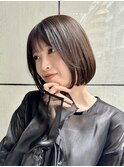 黒髪/ボブ/艶/