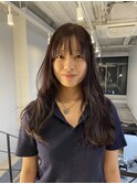 大人ガーリー大人美人透明感髪質改善ニュアンスカラーラベンダー