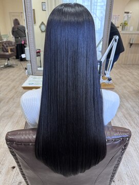 ラボヌールヘアーノーブル 新越谷店(La Bonheur hair noble) 極上髪質改善/美髪ストレート/ブルーブラック
