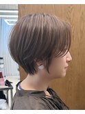 くびれショート/大人ショート/アッシュブラウン/30代/40代/50代/