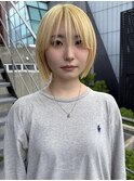 ブロンドカラー/ハイトーンカラー/ボブ