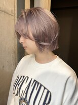 ステン(sten) ピンクベージュ×ミニボブレイヤー