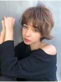 シアベージュマッシュショート