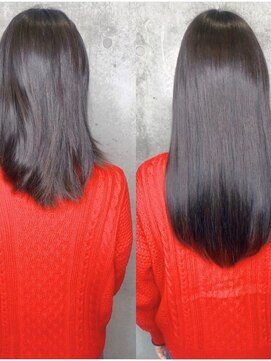 アフィーロ(ACHFILO) シールエクステ20代30代艶感ロング 透明感ココアブラウン