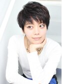 オリーブカラーハイライトカラーセミウェットウェーブ愛され小顔