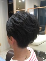 ヘアサロンアンドヘアメイクディー(hair salon hair make D)&nbsp;ミセス♯ブリーチ♯ショートヘア♯黒髪生かすマッシュショート