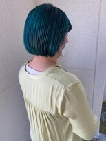 リィベ(Liibe)&nbsp;guest snap ダブルカラー/デザインカラー/シアン