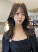 表参道学割U24 くびれヘアナチュラル韓国ヘアチョコレートカラー