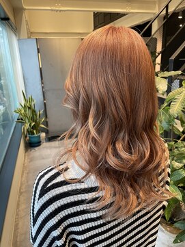 ヘアサロン エン(hair salon en.) ペールオレンジ