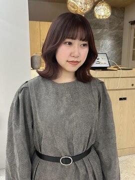 ボタン テンジン(VOTAN tenjin) 暖色カラー/艶髪/顔周りカット/天神韓国ヘア/福岡