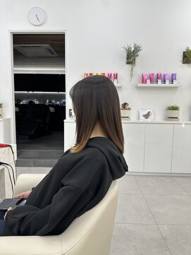 アオ 甲府本店(AO) 《AO hair》サラ艶ストレート×髪質改善