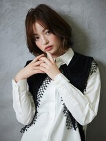 ヘアーカッティングガーデン ジャック モアザン 松山店&nbsp;イヤリングカラー/ボブレイヤー［松山市駅/白髪ぼかし］