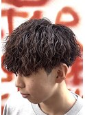 【標準】ツイストスパイラルパーマ×マッシュ MENSFEEL東梅田店