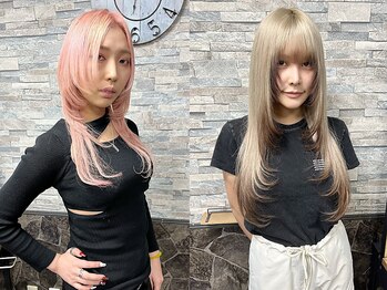 アンク クロス 新宿店(ANKHCROSS)の写真/長さを変えずに印象的にイメージを変える韓国スタイル！顔周りに入れたレイヤーで小顔効果も女性らしさも☆