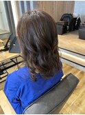 パーマでふんわり巻き髪風