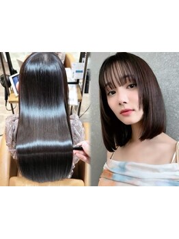 傷みを最小限に抑え、ふわっと自然な仕上がりを実現。品のある大人韓国ヘアへ！[縮毛矯正/韓国/新潟万代]