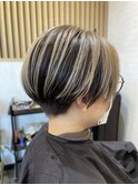 かっこいいセンターパートショート