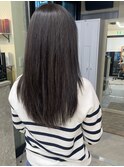 ロングレイヤー、秋カラーアッシュ
