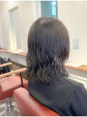 コテ巻き風パーマ「ブリーチ/ハイライト/髪質改善/金沢文庫駅」