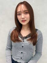 アッシュ 中野店(Ash) イメチェン/似合わせカット/フルバング/レッドブラウン/中野