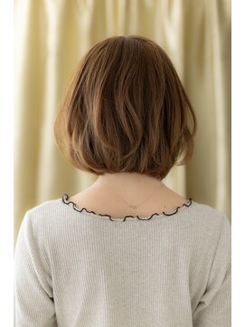 カバーヘア ブリス 志木南口駅前店(COVER HAIR bliss) オレンジベージュ似合わせカット大人ショートボブY志木30代40代