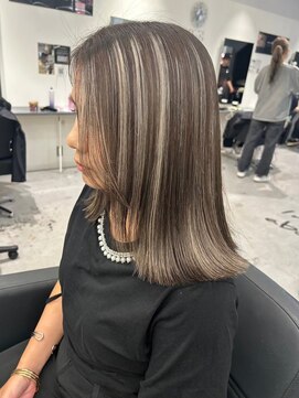 キング 枚方店(K!ng) 縮毛矯正髪質改善ハイライトレイヤーカット枚方美容室エクステ