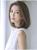 ☆ホワイトグレージュミニウルフデジタルパーマチェリーブラウン