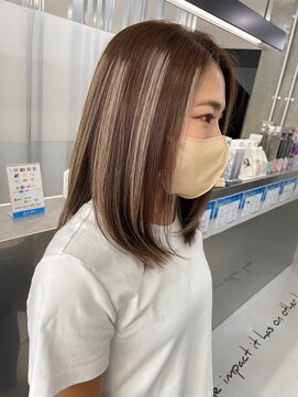 キング 高槻(K!ng) 縮毛矯正髪質改善ハイライトレイヤーカット枚方美容室エクステ