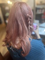 エイチ ヘア デザイン セカンド(h Hair Design 2nd.) ブリーチ&ピンクカラー
