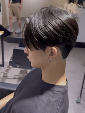 オーシャン トーキョー コウベ(OCEAN TOKYO KOBE) ニュアンスパーマダウンパーマ黒髪韓国マッシュフェザーパーマ