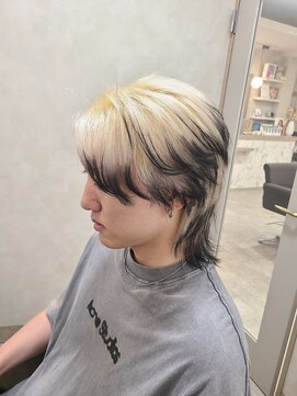 アンク クロス 池袋北口店(ANKHCROSS) メンズヘア/ウルフ/エンドカラー/池袋