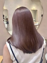 ガーデンヨコハマエスト(GARDEN YOKOHAMA est)&nbsp;ピンクブラウン ミディアム 暖色カラー ブリーチなし レイヤー