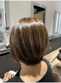 ハイライト×ツヤボブ