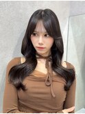 暗めカラー/韓国風巻き/レイヤーカット/髪質改善/縮毛矯正/銀座