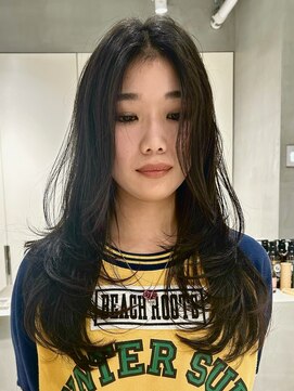 テクネ 天神大名(techne) 天神大名今泉ロングレイヤー韓国風くびれ巻き髪小顔透明感ヘア