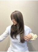 春ライトベージュ×ロングハイレイヤー