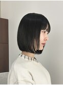 収まりの良いボブ