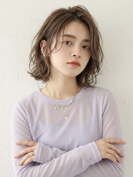 アールイーノウン 阿倍野区昭和町店(re; nown) 大人可愛いくびれニュアンスボブ20代30代40代