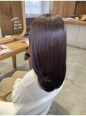 ストレートパーマで艶ヘア