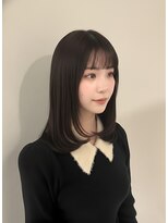 ボヌール オオサカ(Bonheur OSAKA) 【福田】ツヤ髪の重ためレイヤー×シースルーバング/梅田/茶屋町